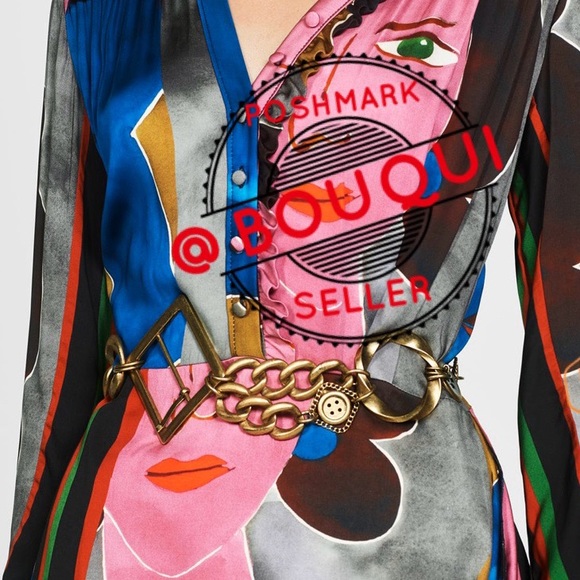 ZARA LIMITED EDITION LEATHER LARGE BUCKLE BELT - Picture 5 of 7